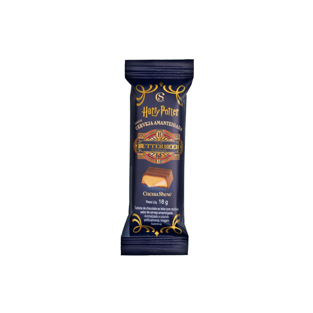 Tablete de Chocolate ao Leite de Cerveja Amanteigada Harry Potter 18g