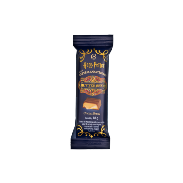 Tablete de Chocolate ao Leite de Cerveja Amanteigada Harry Potter 18g
