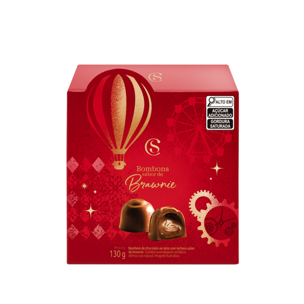 Cubo com Bombons Brownie 130g
