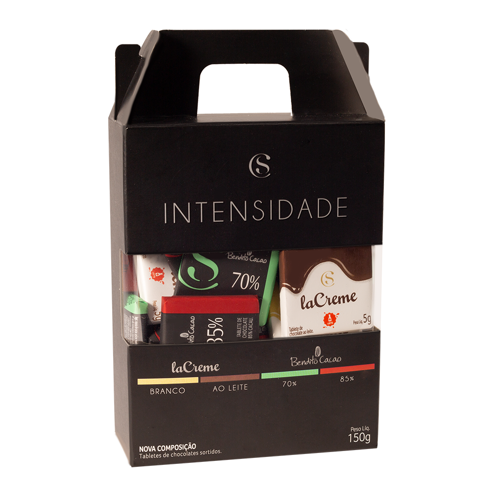 Caixa de Tabletes de Chocolate Intensidade 150g, , large. image number 0