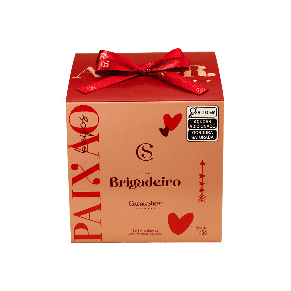 Cubo com Bombons de Chocolate ao Leite Amor 145g null image number null