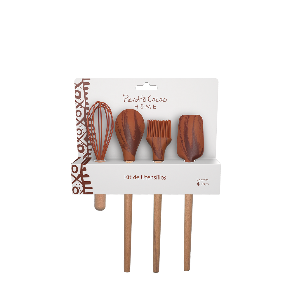 Kit Utensílios Terracota Bendito Cacao, , large. image number 0