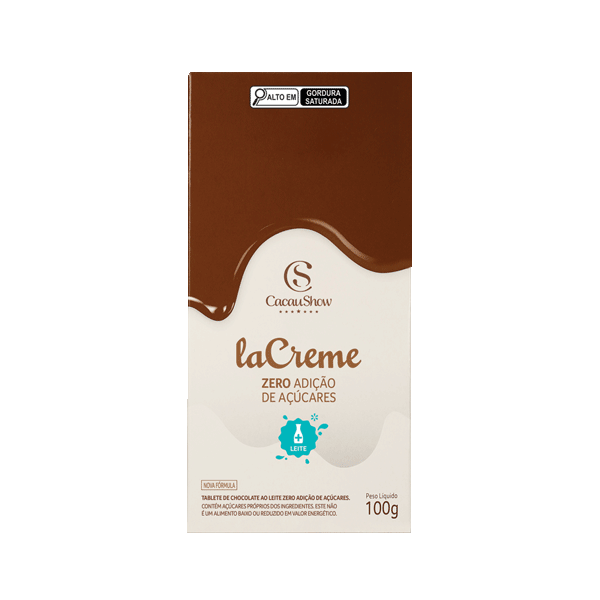 Tablete laCreme Zero Adição de Açúcar 100g