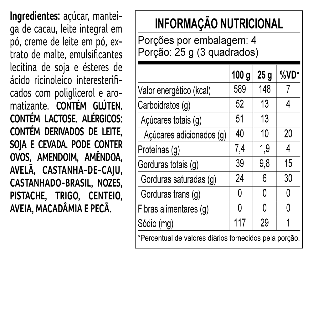 Tablete laCreme de Chocolate Branco 100g, , large. image number 1