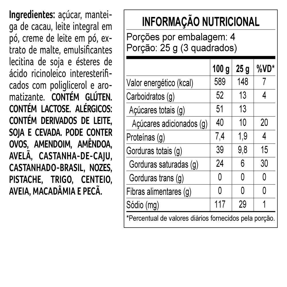 TABLETE LACREME BRANCO 100G, , large. image number 1