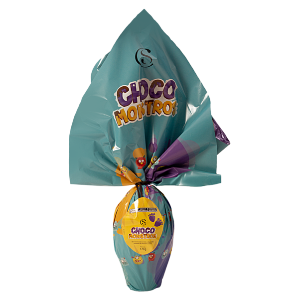 Ovo de Páscoa ao Leite Chocomonstros 170g
