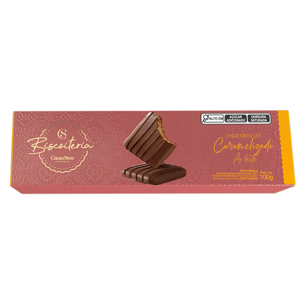 BISCOITO CARAMELIZADO COBERTO 100G, , large. image number 0