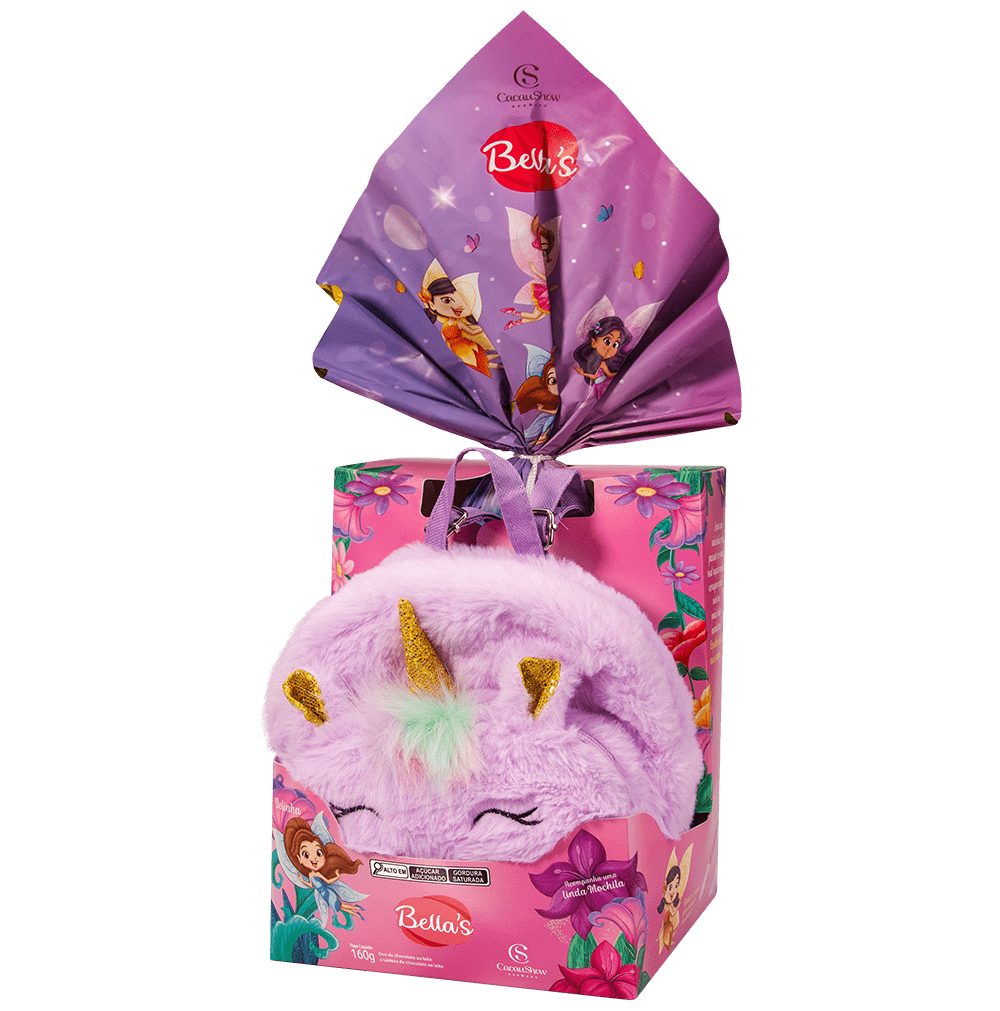 OVO DE PÁSCOA BELLA'S MOCHILA UNICÓRNIO 160G null image number null