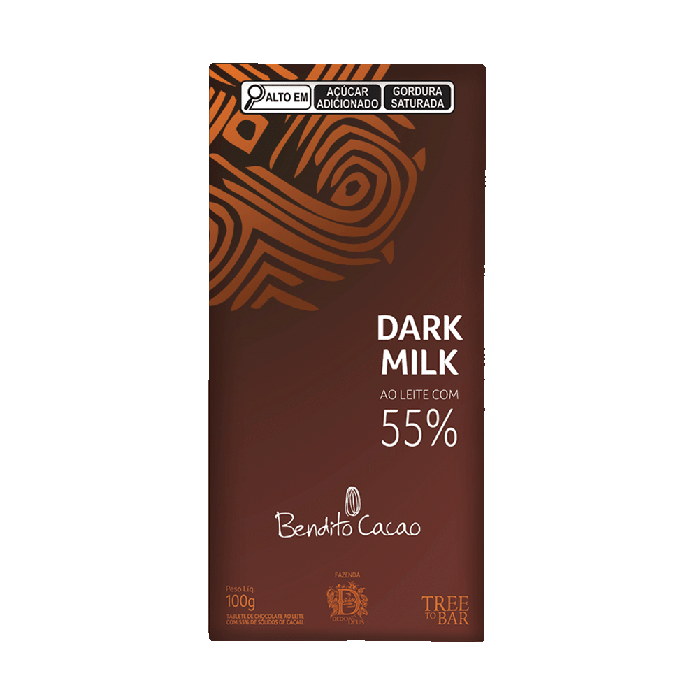 TABLETE DARK MILK 55% CACAU 100G, , large. image number 0