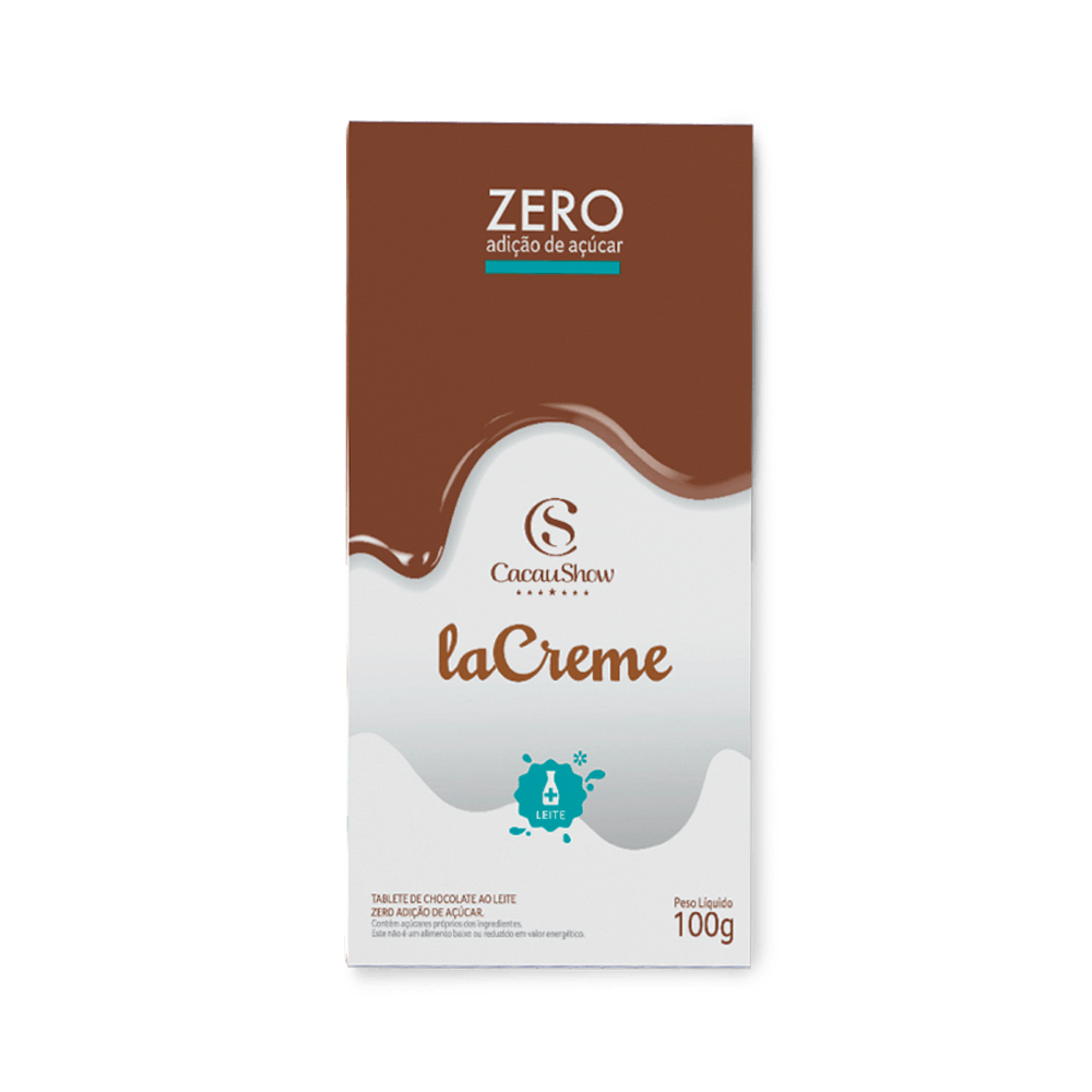 Combo laCreme: Tablete Zero Lactose 100g + Tablete Zero Adição de Açúcar 100g, , large. image number 2