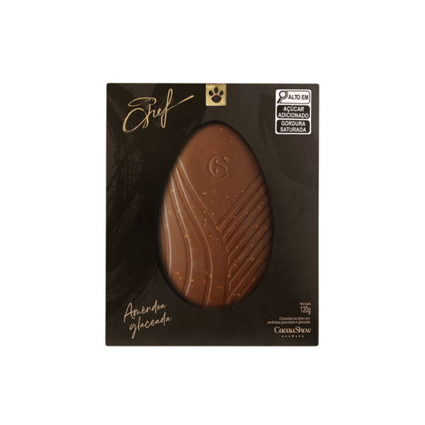 Tablete do Chef ao Leite com Amêndoas 120g