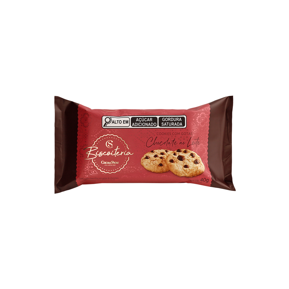 COOKIES TRADICIONAL GOTAS AO LEITE 40G, , large. image number 0