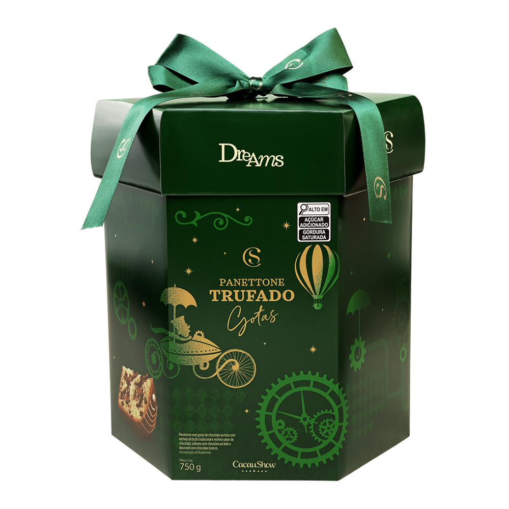 Panetone Dreams Trufado com Gotas ao Leite 750g, , large. image number 0