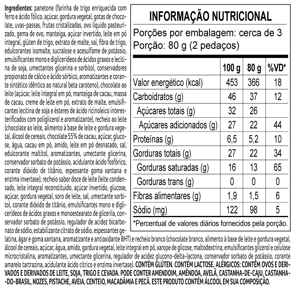 PANETONE EM PEDAÇOS COBERTOS 200G, , large. image number 1