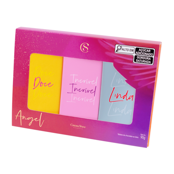 Caixa Angel Tabletes de Chocolate ao Leite 90g