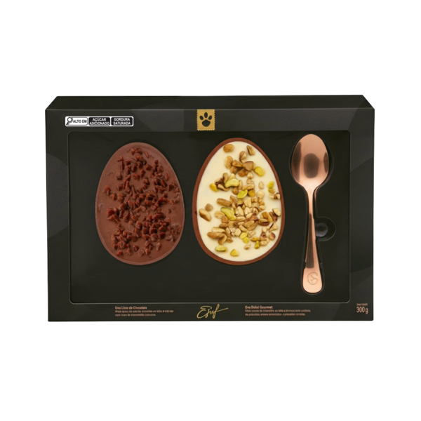 Ovo de P&aacute;scoa de Colher Duo Do Chef 300g
