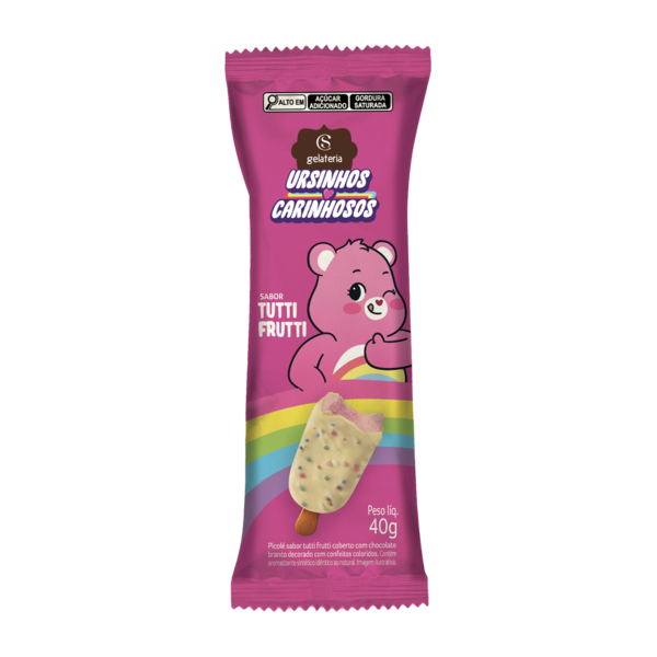 Sorvete Ursinhos Carinhosos Tutti Frutti 40g