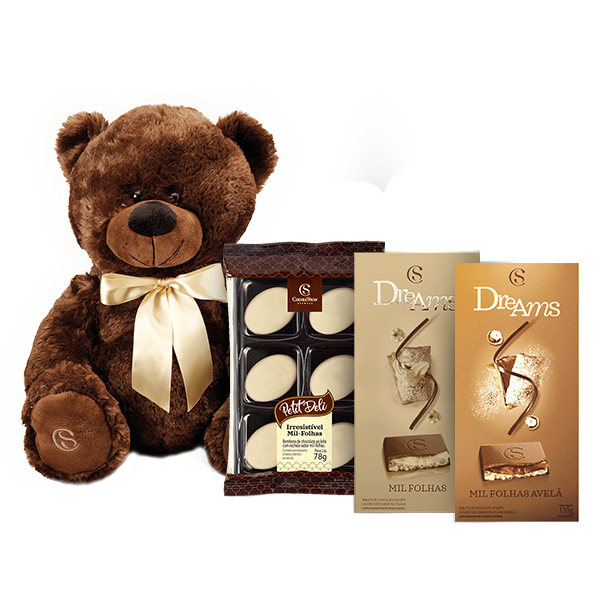 Kit Urso Marrom Mil Folhas