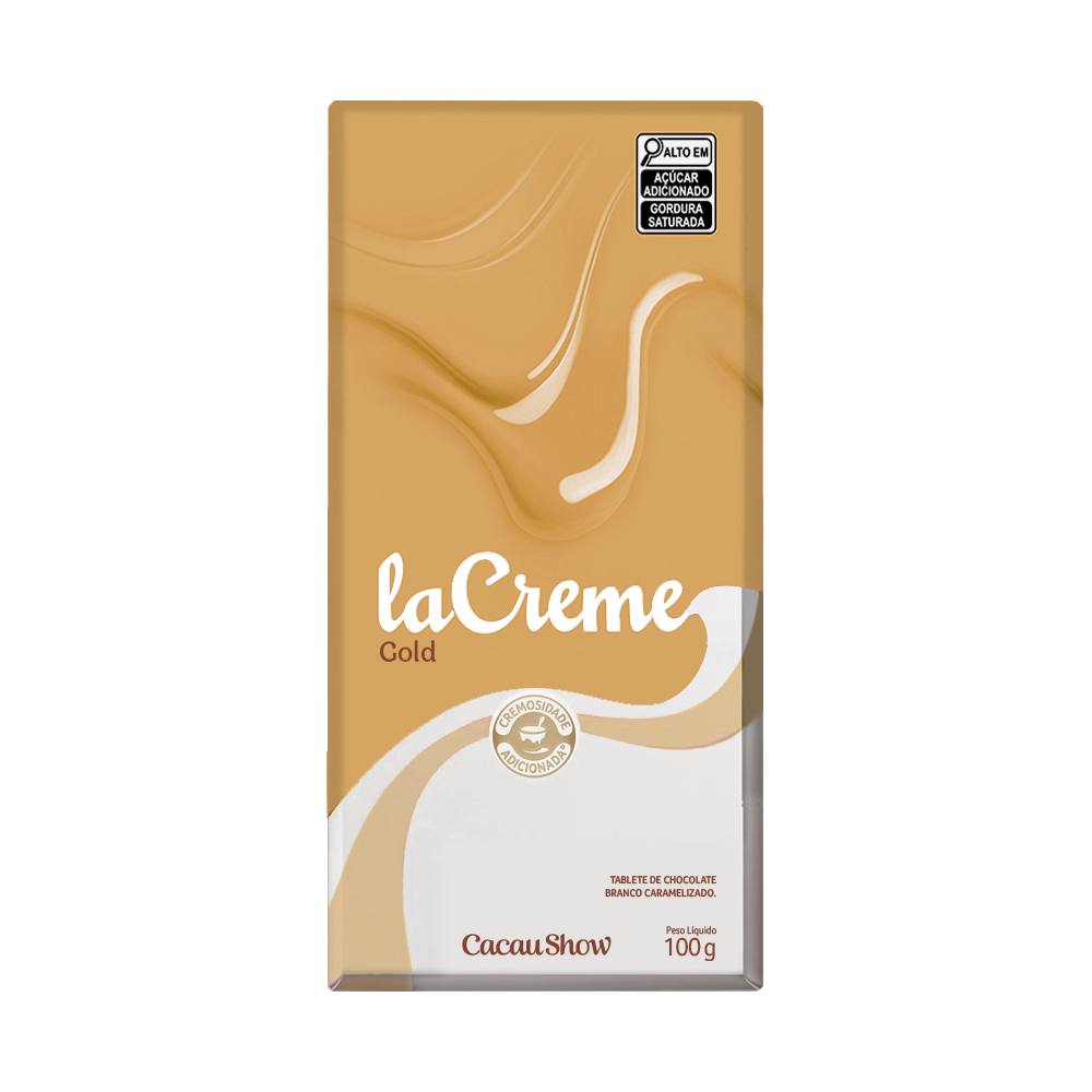 Tablete laCreme Gold de Chocolate Branco 100g, , large. image number 0