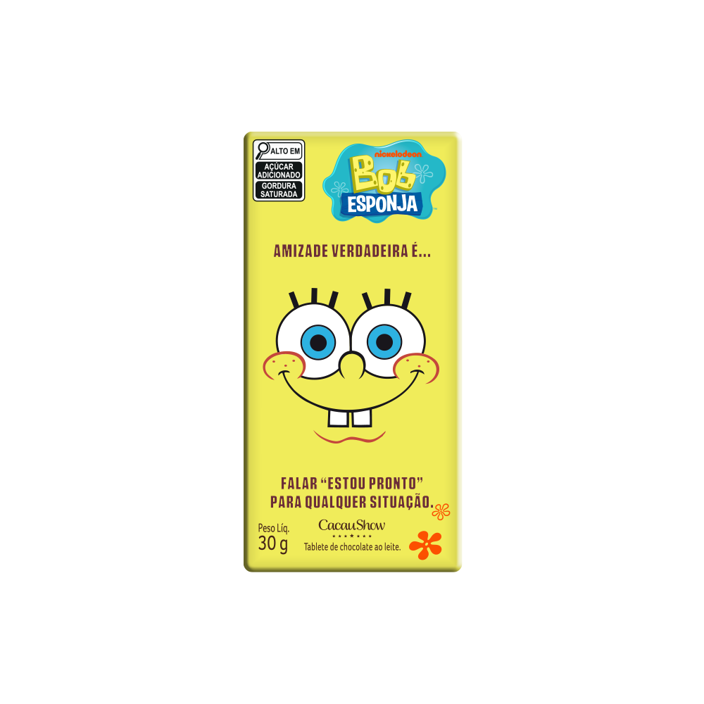 Tablete Turma Bob Esponja 30g, , large. image number 0
