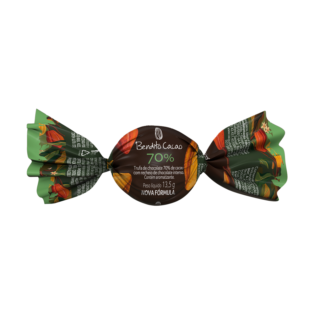 Trufa Bendito Cacao de Chocolate 70% 13,5g, , large. image number 0