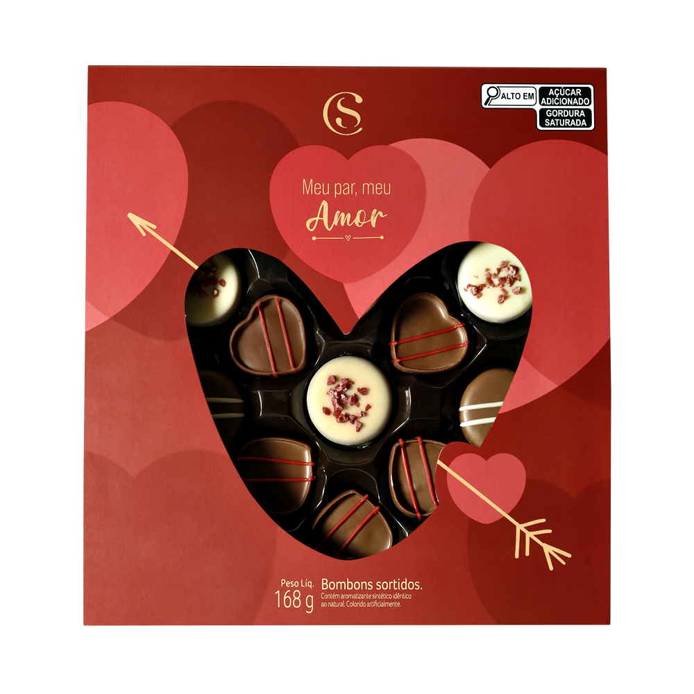 Caixa de Bombons Tipo de Beijo Sortidos 160g, , large. image number 0