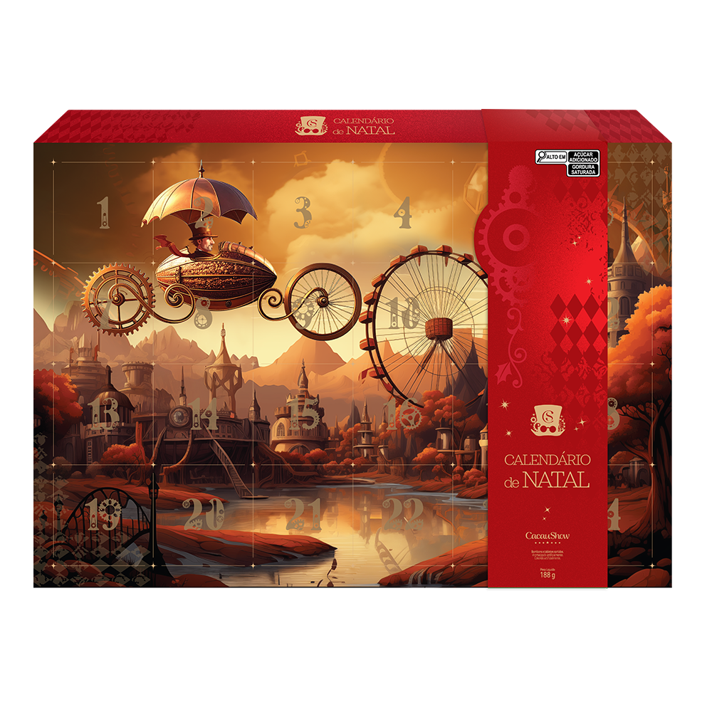 Caixa de Chocolates Calendário Advento 188g, , large. image number 0
