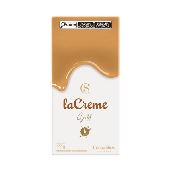 Tablete laCreme Gold de Chocolate Branco 100g