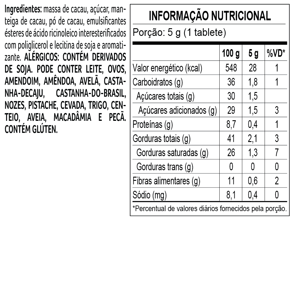 Tablete de Chocolate Intenso Bendito Cacao 70% 5g, , large. image number 1