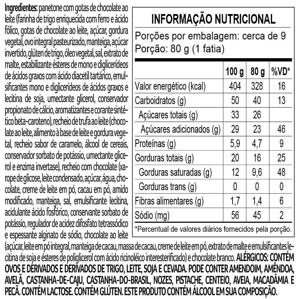 Panetone Dreams Trufado com Gotas ao Leite 750g, , large. image number 1