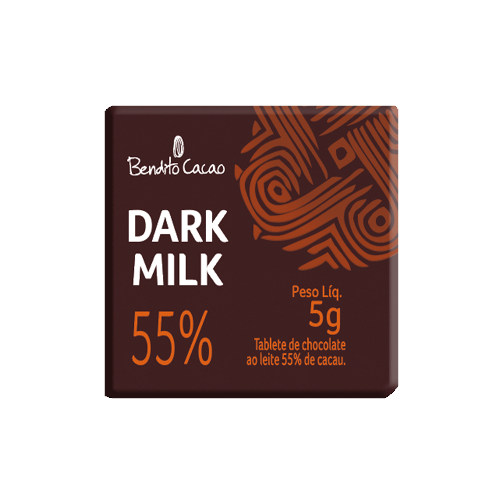 TABLETE DARK MILK 55% CACAU 5G, , large. image number 0