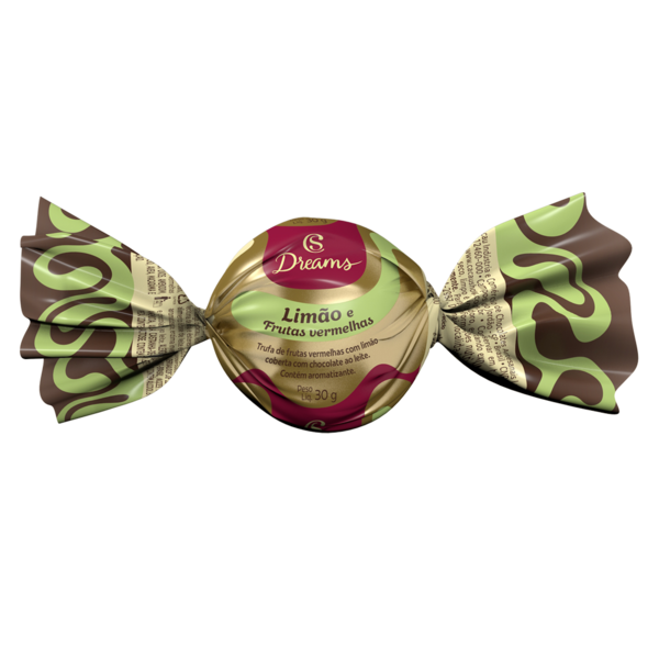 Trufa Dreams Sabor Lim&atilde;o e Frutas Vermelhas