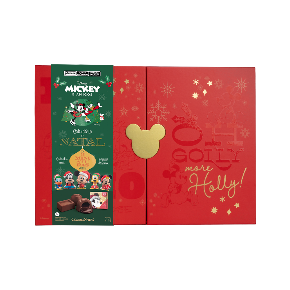 Calend&aacute;rio do Advento Mickey e Minnie com Miniatura Surpresa 188g, , large. image number 0