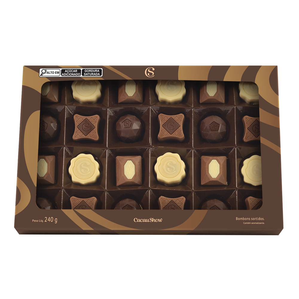 Caixa de Bombons Sortidos 240g, , large. image number 0