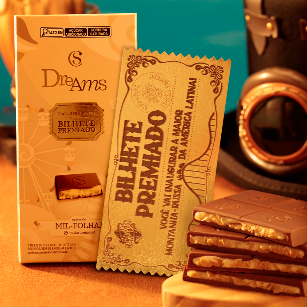 Tablete Dreams Mil-Folhas Edi&ccedil;&atilde;o Especial 130g, , large. image number 1