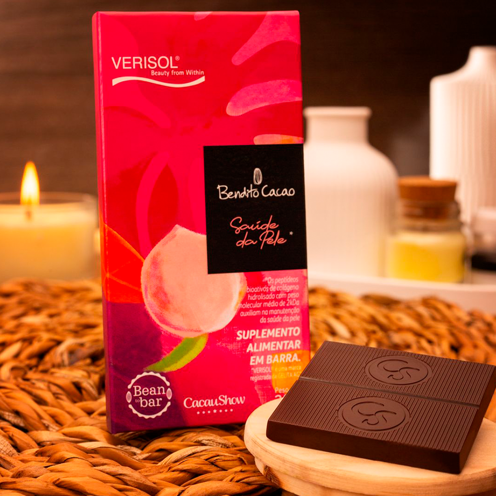 Tablete de Chocolate 70% Bendito Cacao Saúde da Pele 30g, , large. image number 1