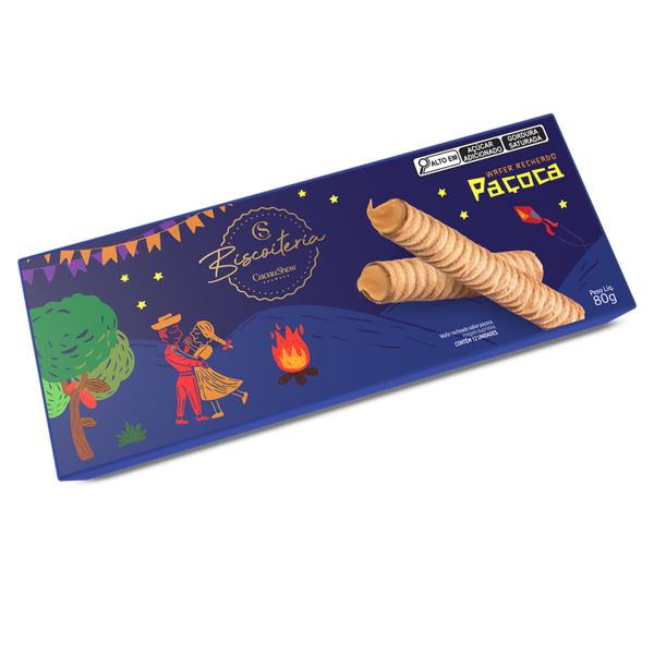 Wafer Biscoiteria Paçoca 80g