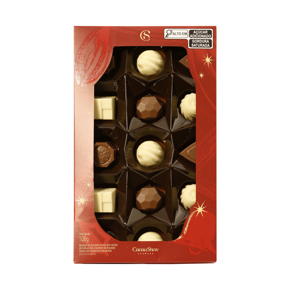Caixa de Bombons Mini Show laCreme de Natal 108g, , large. image number 0