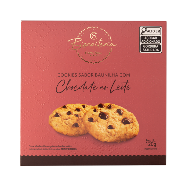 COOKIES COM GOTAS AO LEITE 120G