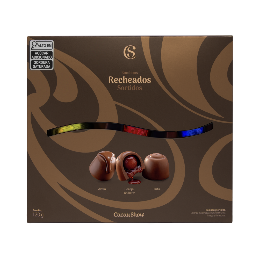 Caixa de Bombons Cl&aacute;ssicos Sortidos 120g, , large. image number 0