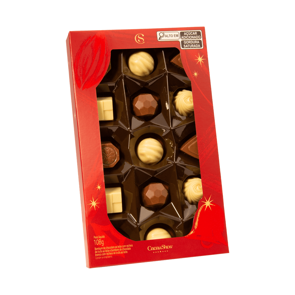 Caixa de Bombons Mini Show laCreme de Natal 108g, , large. image number 1
