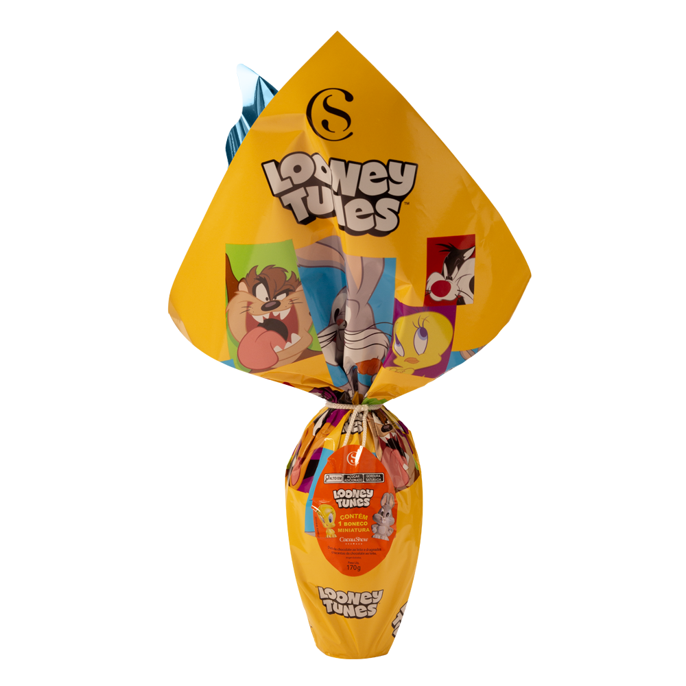 Ovo de Páscoa ao Leite Gogos Looney Tunes 170g, , large. image number 0