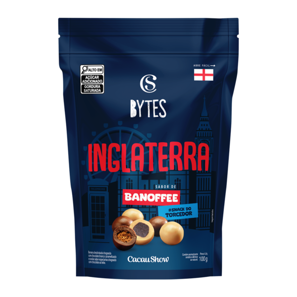 Drageado Bytes de Banoffe Inglaterra 100g