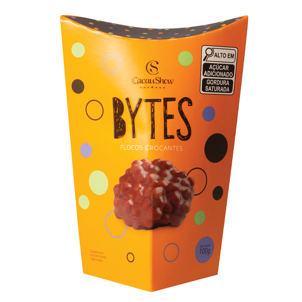 Flocos Crocantes Bytes ao Leite 100g null image number null