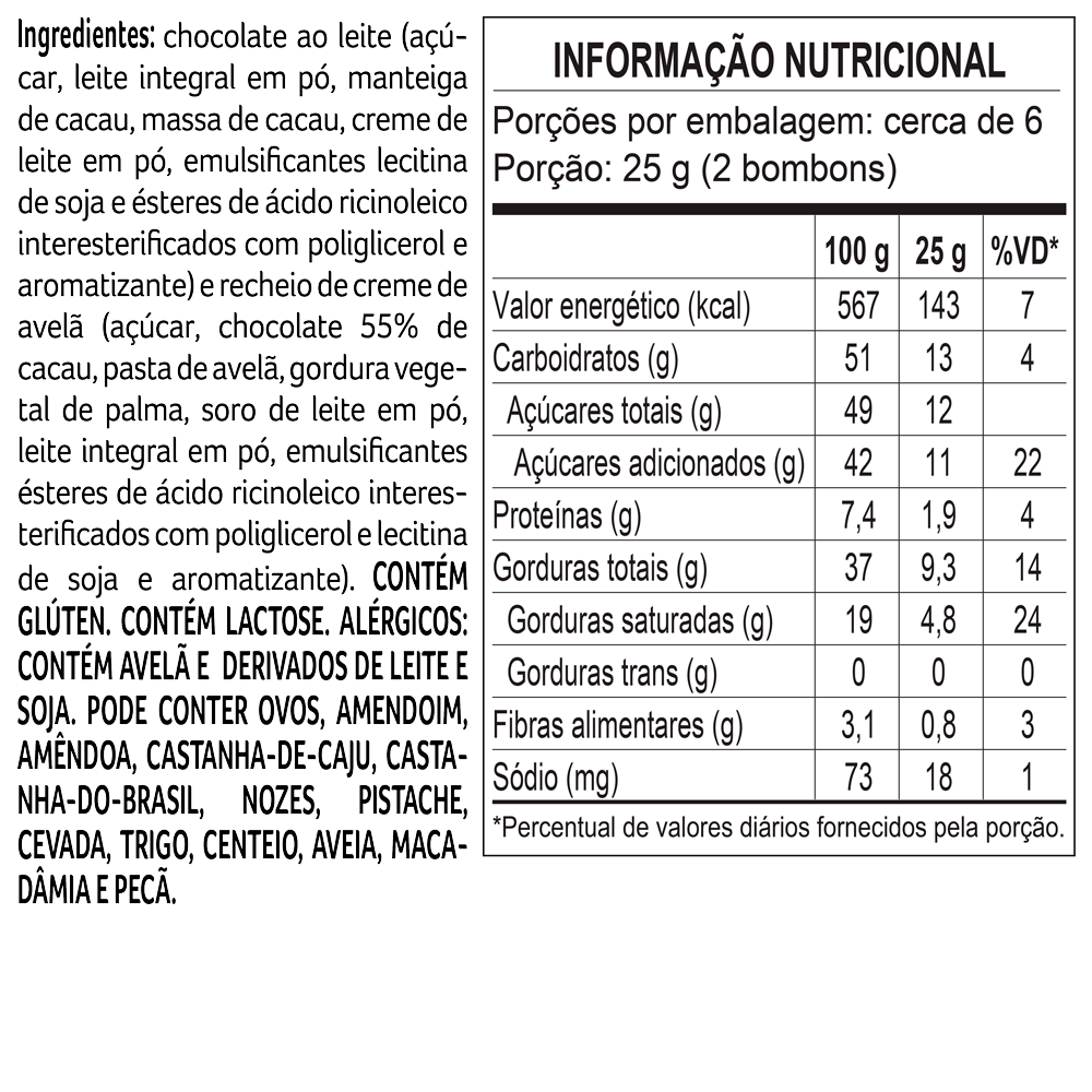 Caixa de Bombons Cubo Avelã Conexão 145g, , large. image number 2