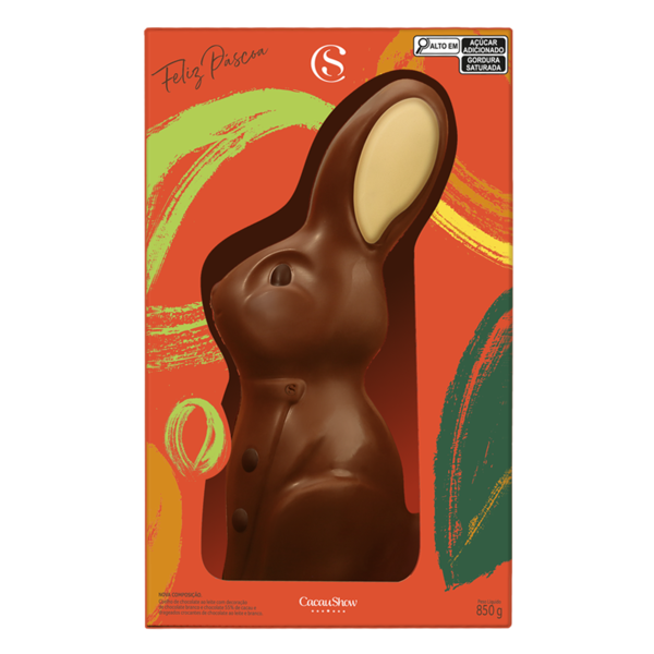 Coelho Cacau Magia ao Leite 850g