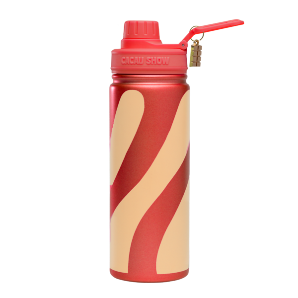 Garrafa T&eacute;rmica Rosa Cacau Show