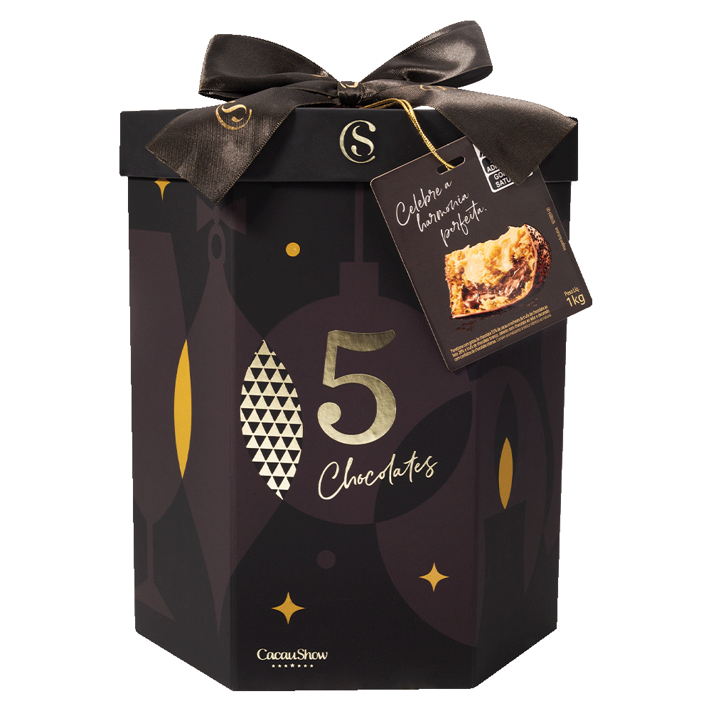 PANETONE PREMIUM 5 CHOCOLATES 1KG, , large. image number 0