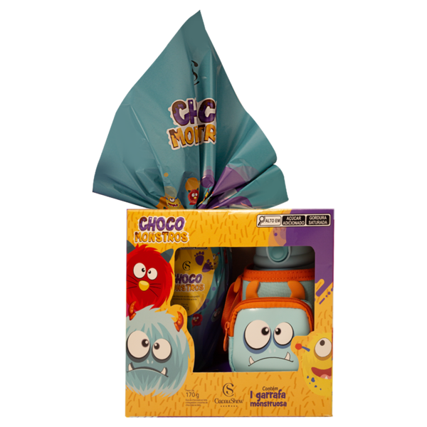 Ovo de Páscoa ao Leite Garrafa Chocomonstros 170g