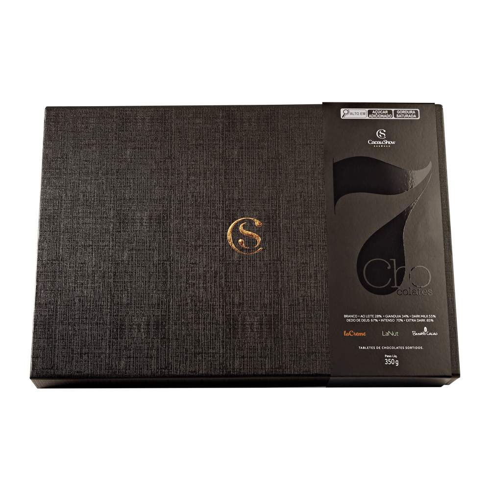 Caixa de Tabletes 7 Chocolates 350g, , large. image number 0